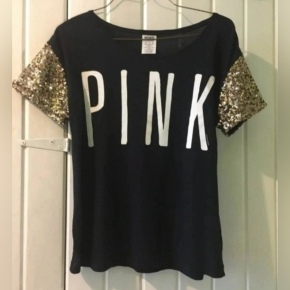 VS PINK Bling y2k tee- like new X-small - Picture 1 of 8